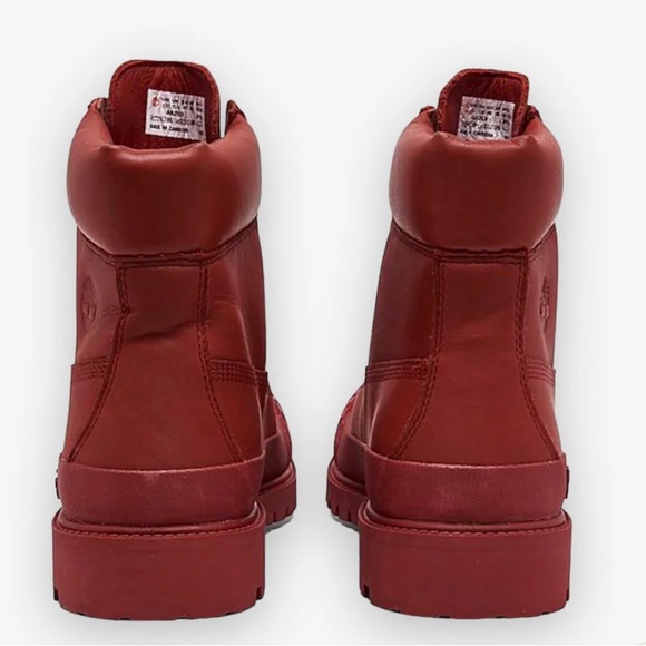 Timberland Bee Line Women's Premium Red Waterproof Rubber Toe Boots Sz.8 - Picture 4 of 5